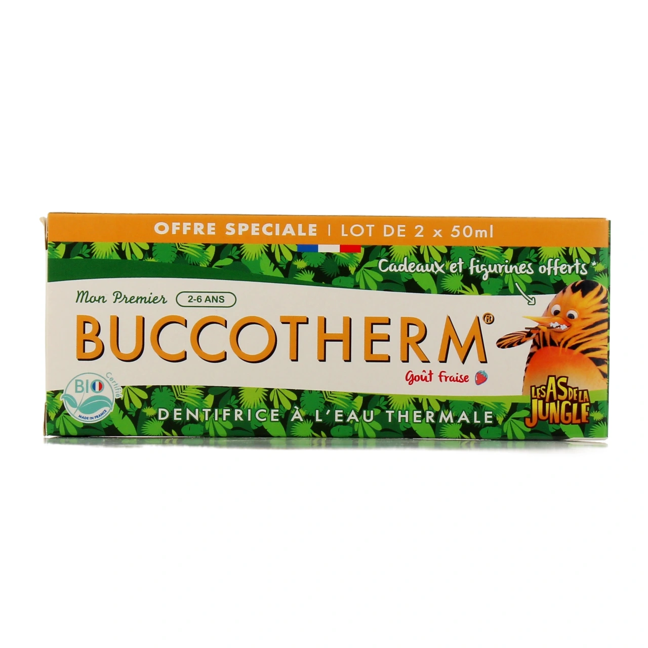 Buccotherm Lot de 2 Dentifrices Bio Les As de la Jungle - Vue 2