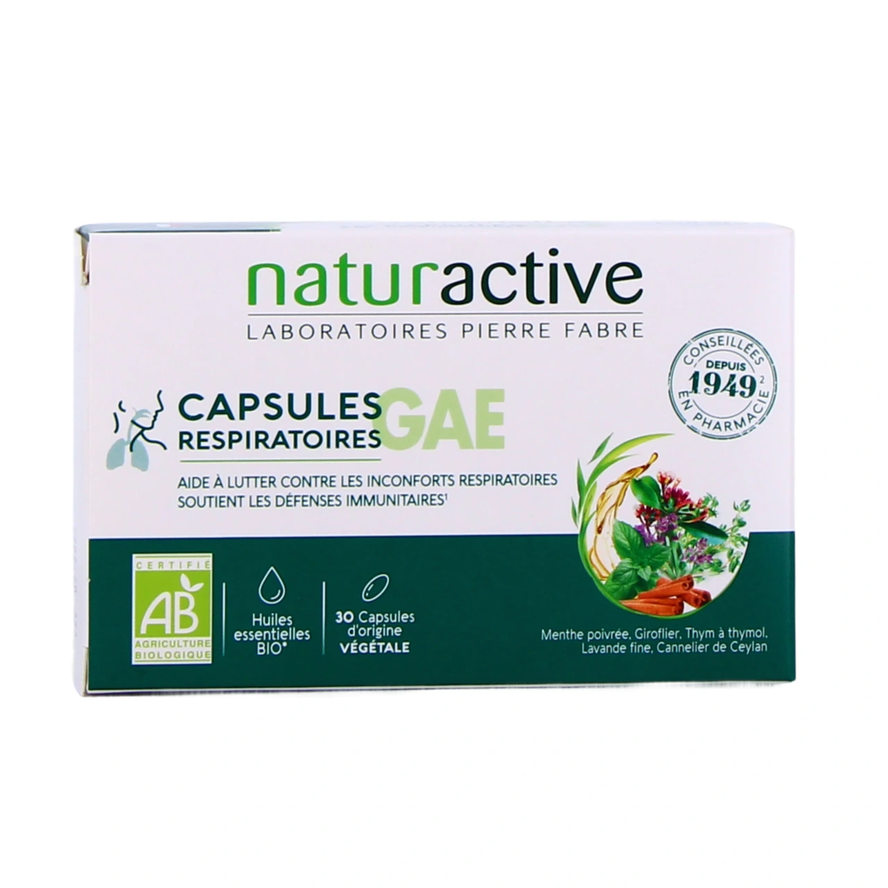 Naturactive Capsules Respiratoires GAE Bio - Vue 2
