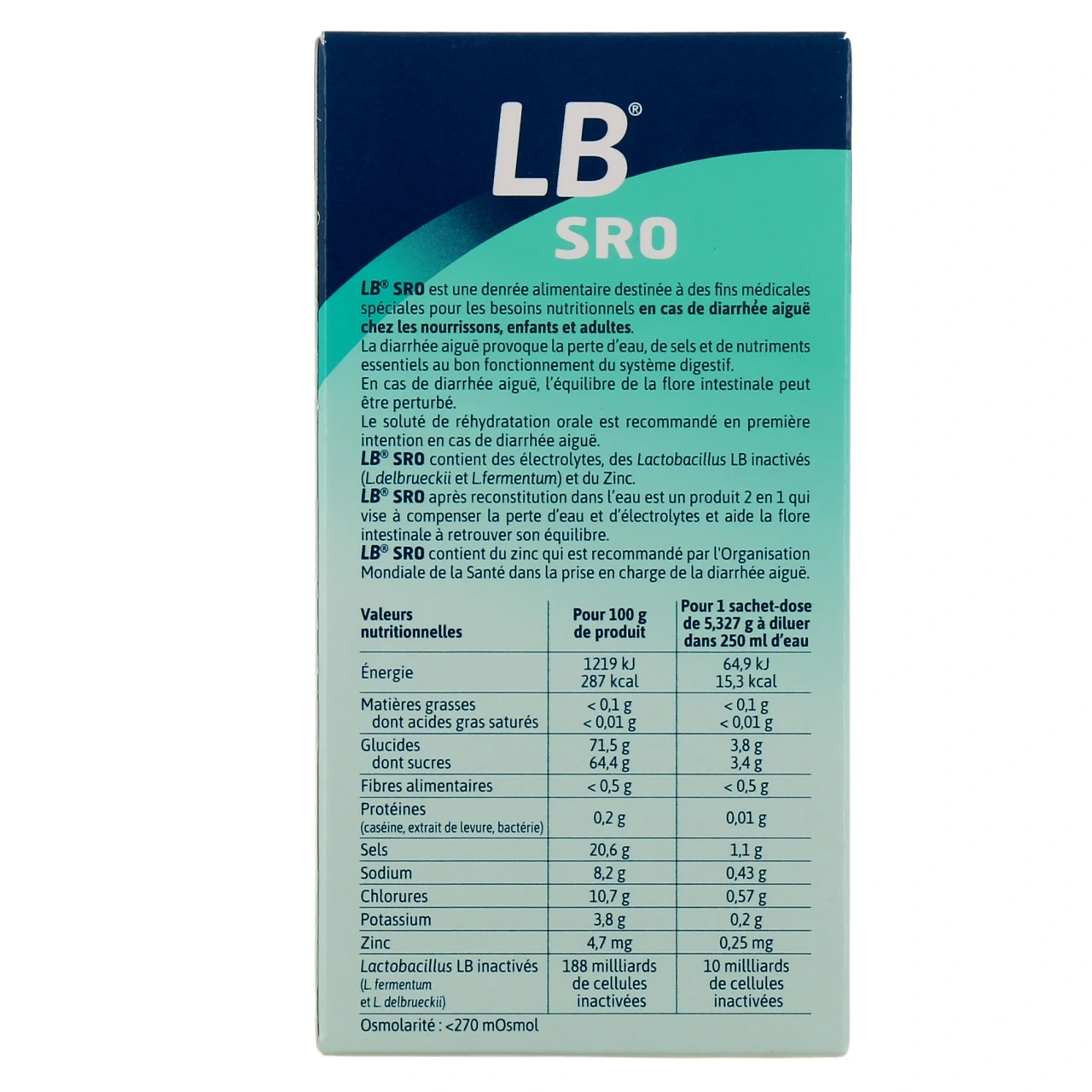 LB SRO Poudre pour Soluté de Réhydratation Orale - Vue 3