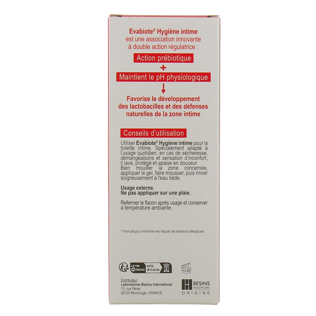 Evabiote Hygiène Intime Gel Lavant Action Prébiotique - Vue 4