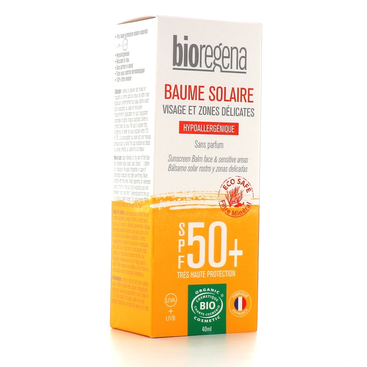 Bioregena Baume Solaire Visage Bio SPF 50+ - Vue 3