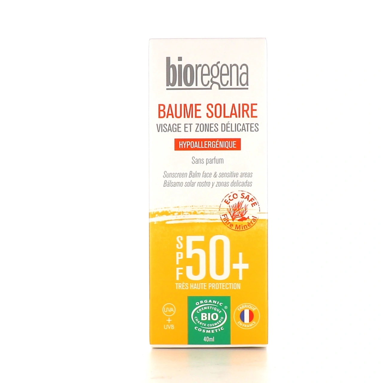 Bioregena Baume Solaire Visage Bio SPF 50+ - Bioregena