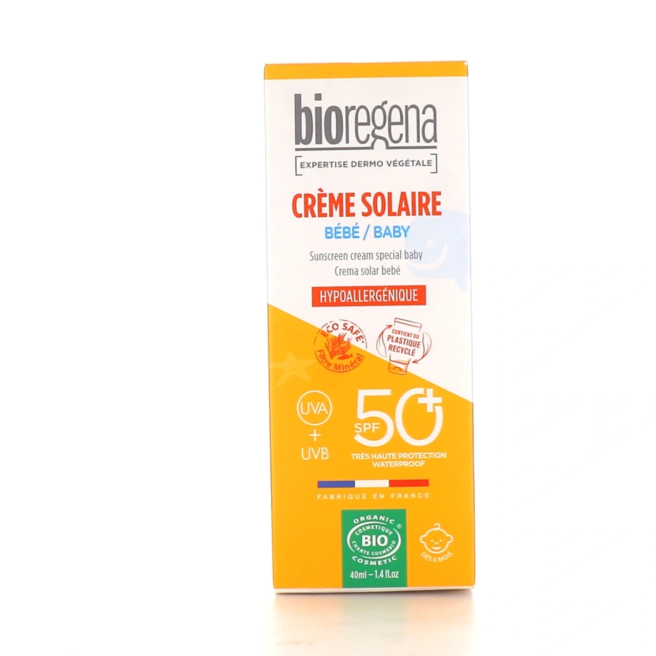 Bioregena Crème Solaire Bio Bébé SPF 50+ - Bioregena