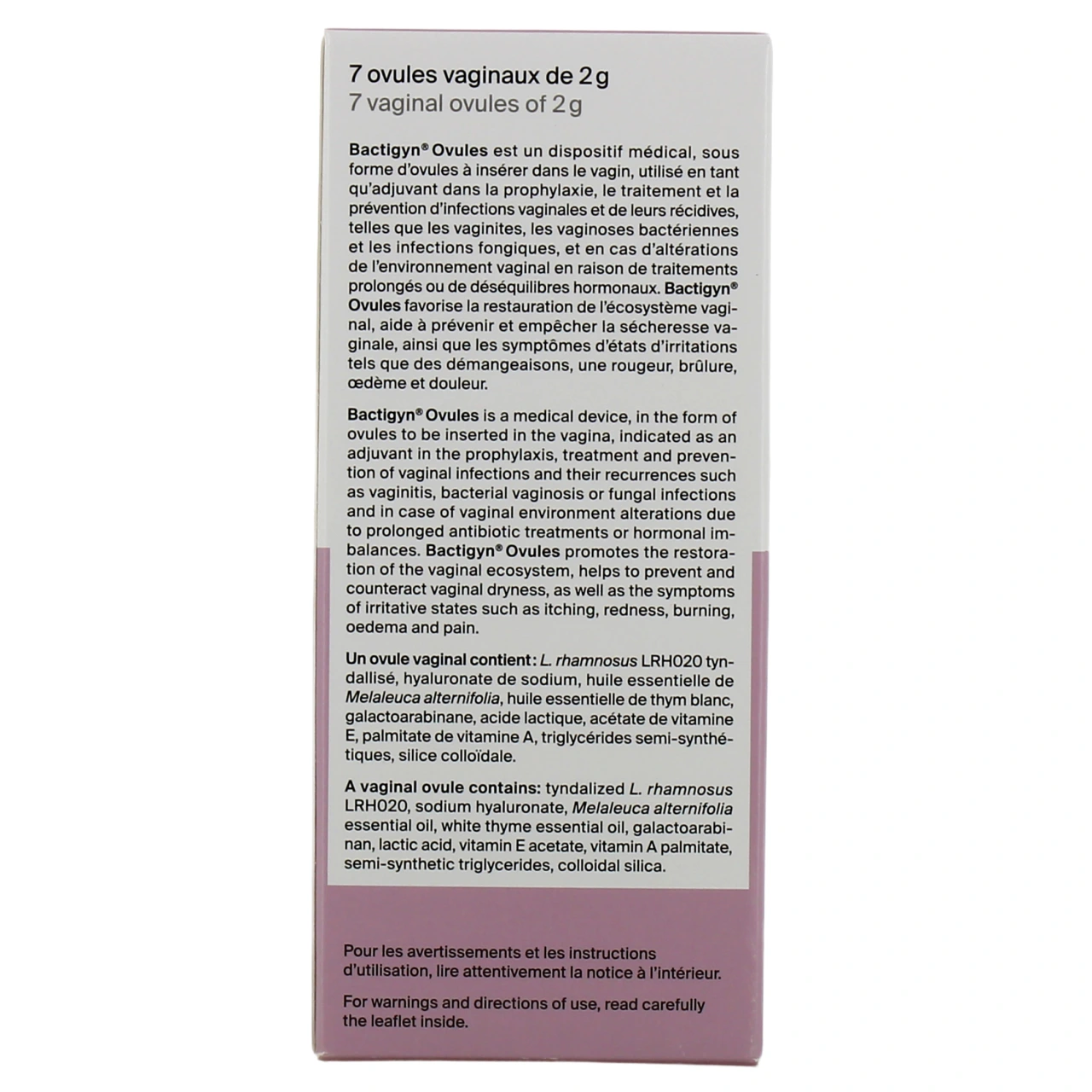 Bactigyn Ovules Equilibre Intime - Vue 3