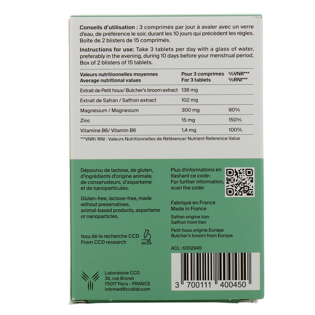 Oligobs SPM Confort Prémenstruel - Vue 3