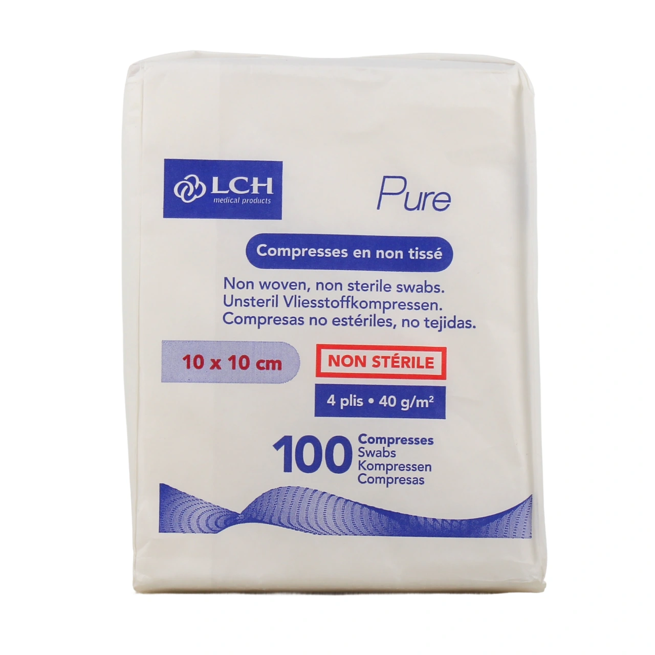 LCH Pure Compresses en Non Tissé Non Stériles - Vue 2