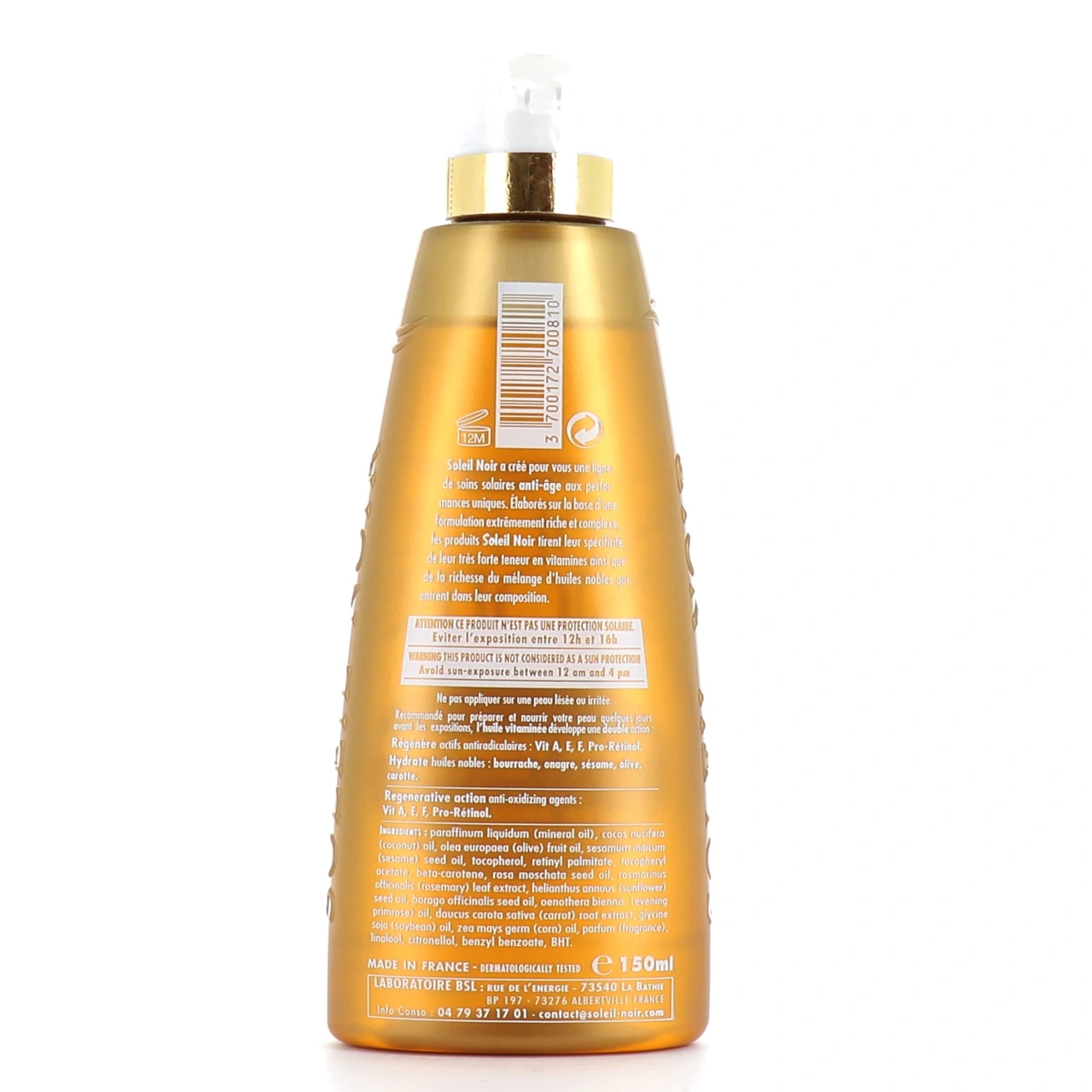 Soleil Noir Huile Vitaminée Ultra Bronzante - Vue 4