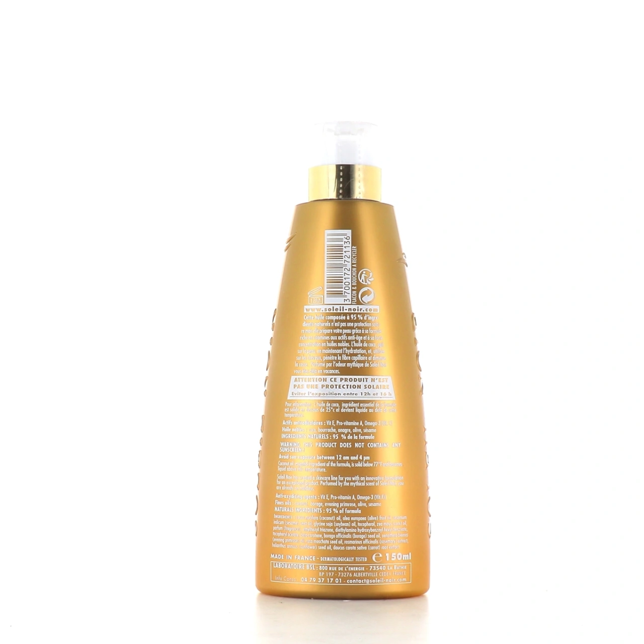 Soleil Noir Huile Vitaminée Bronzage Intense - Vue 2
