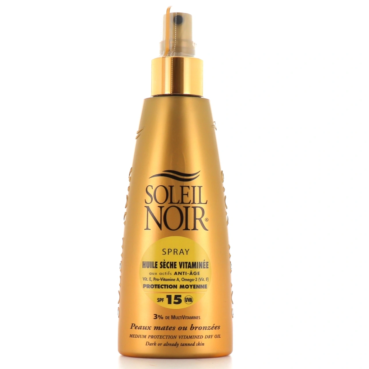 Soleil Noir Spray Huile Sèche Vitaminée SPF 15 - Soleil Noir