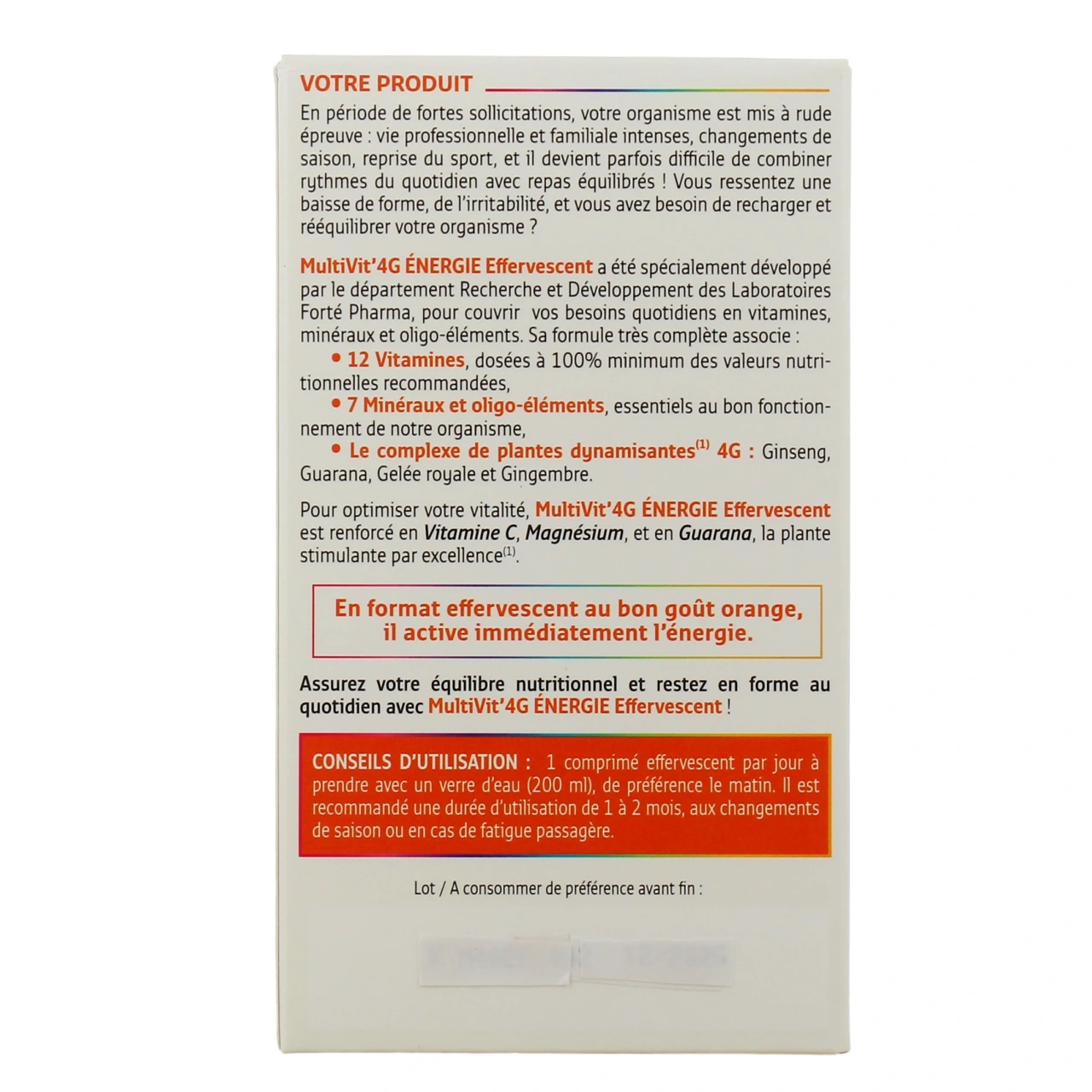Forté Pharma MultiVit' 4G Energie - Vue 6