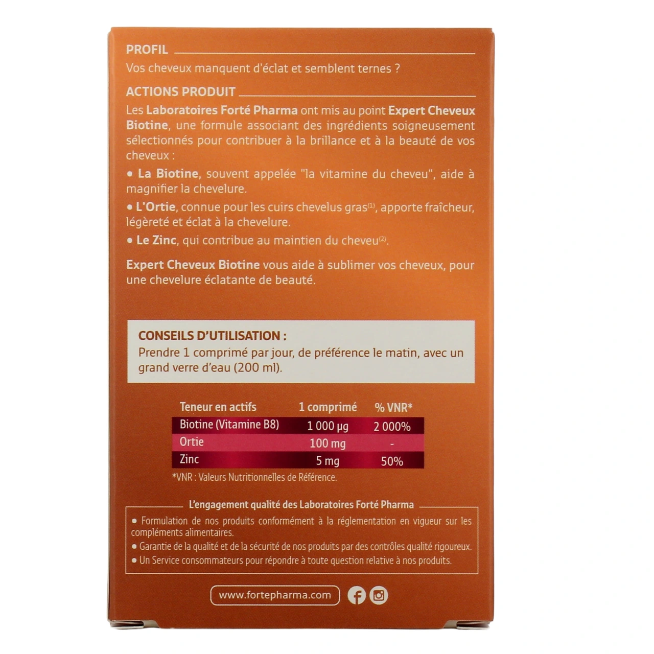 Forté Pharma Expert Cheveux Biotine - Vue 3