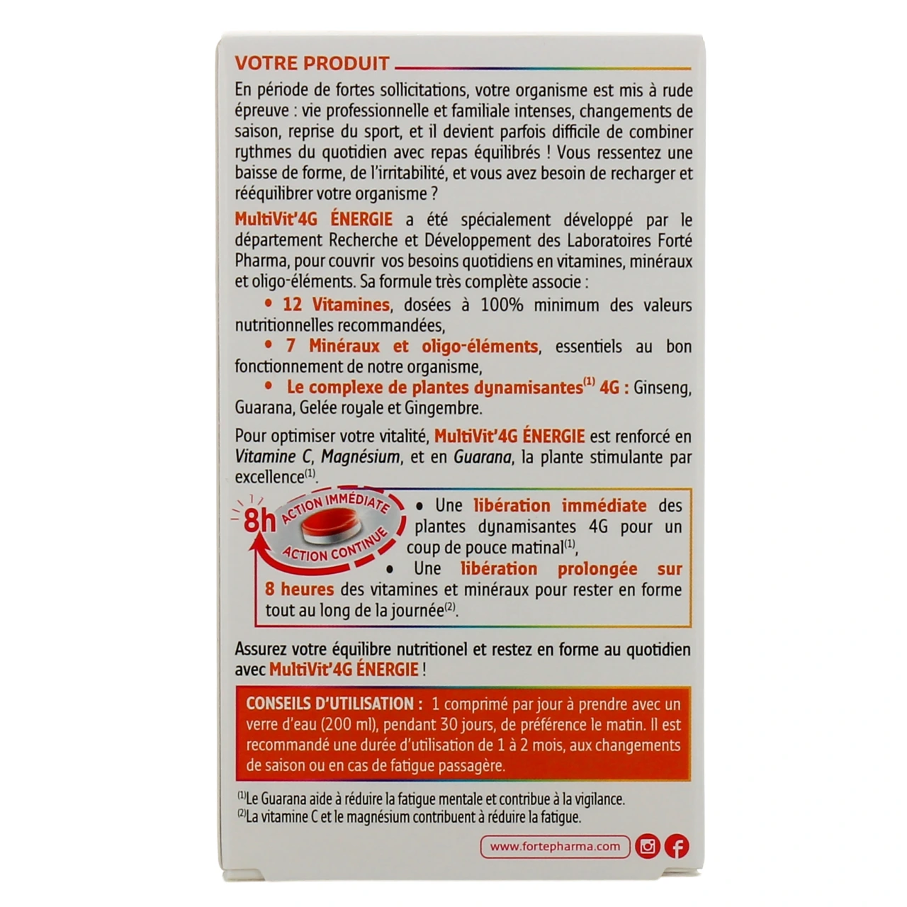 Forté Pharma MultiVit' 4G Energie - Vue 9