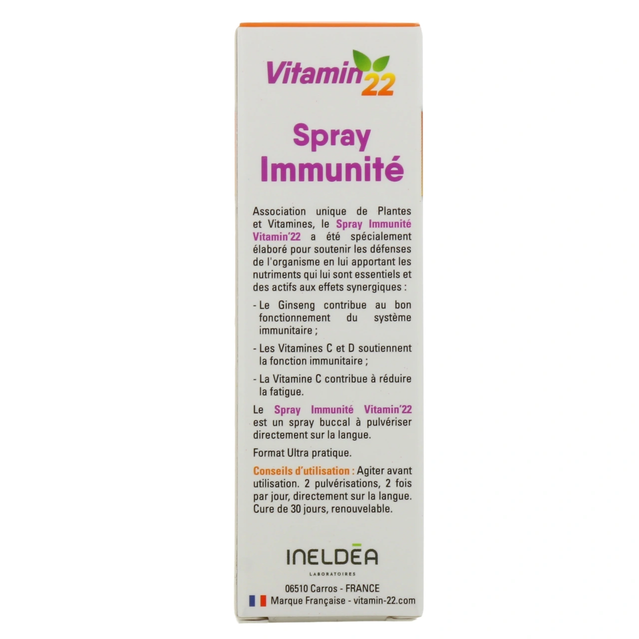 Vitamin'22 Spray Immunité Défenses Naturelles - Vue 3