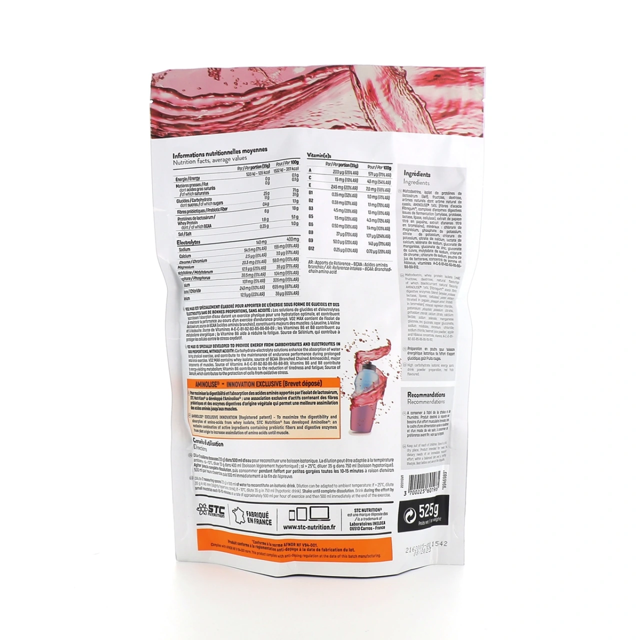 STC Nutrition VO2 Max Préparation pour Boisson Énergétique Haute Performance - Vue 4