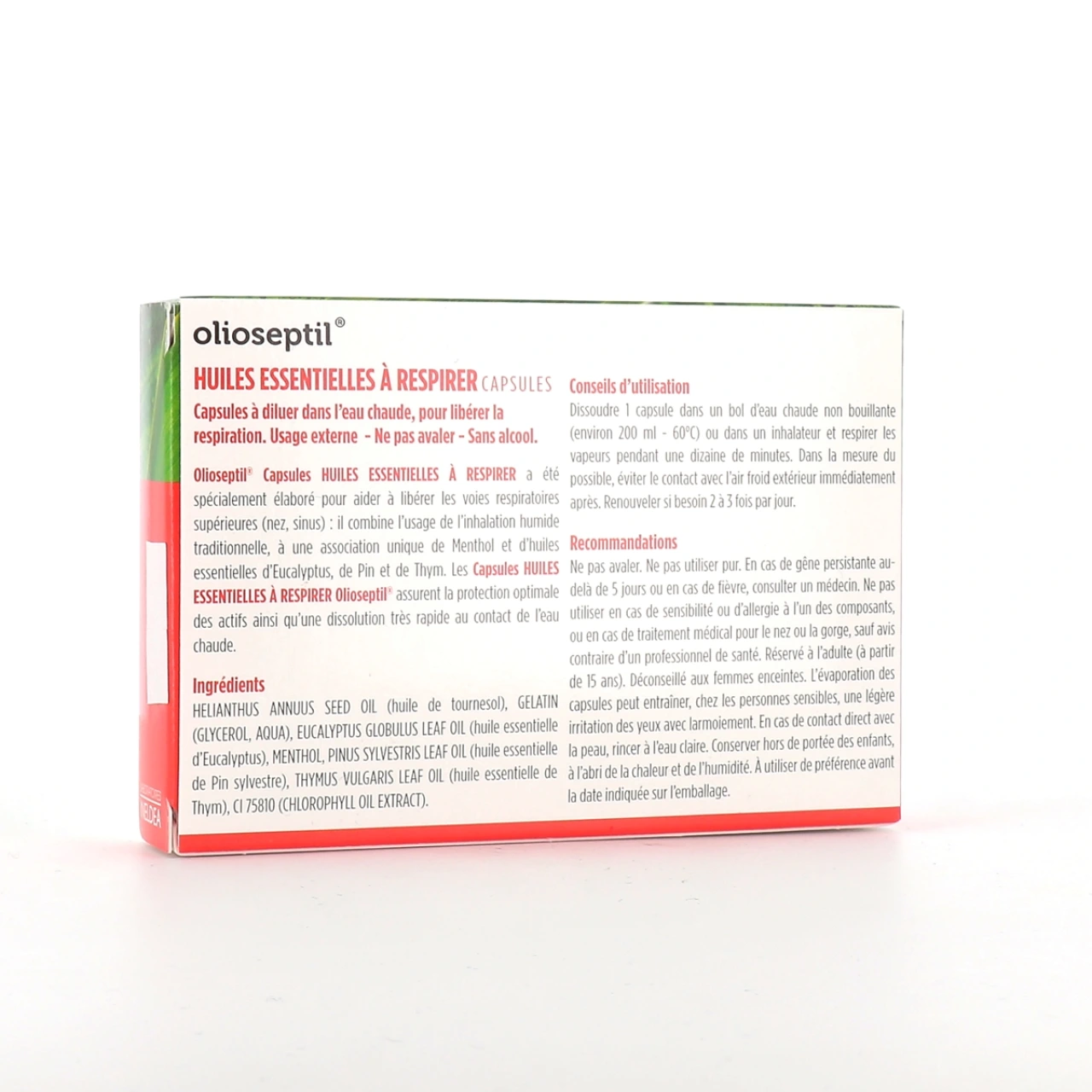 Olioseptil Huiles Essentielles à Respirer Nez Dégagé - Vue 2