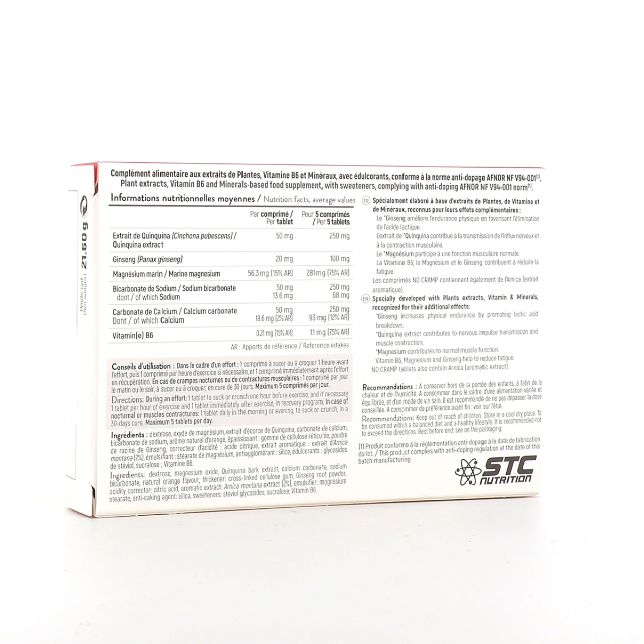 STC Nutrition No Cramp - Vue 2