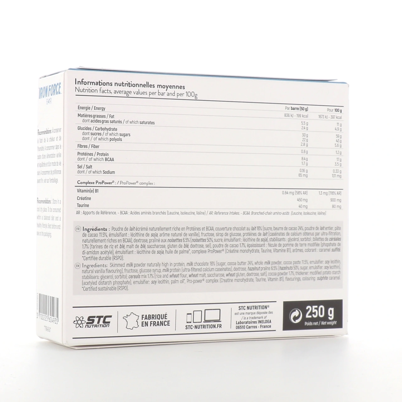STC Nutrition Iron Force Bar - Vue 2