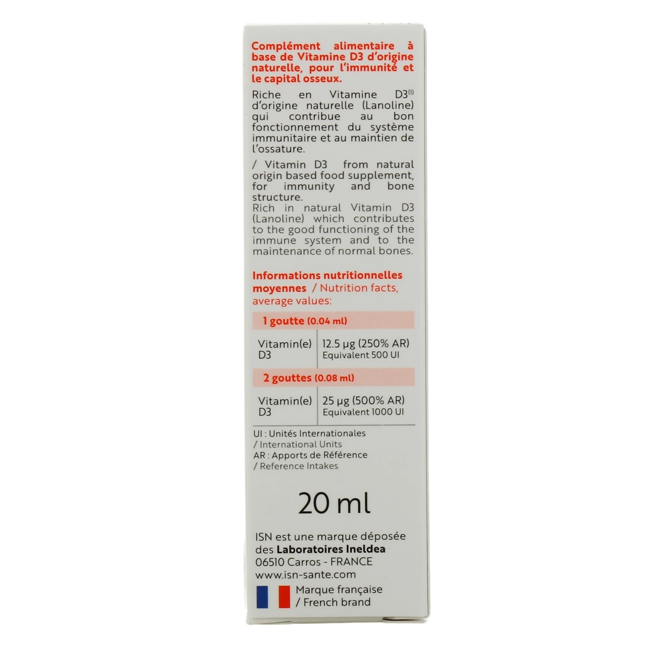 Ineldea Vital D3 1000UI - Vue 3
