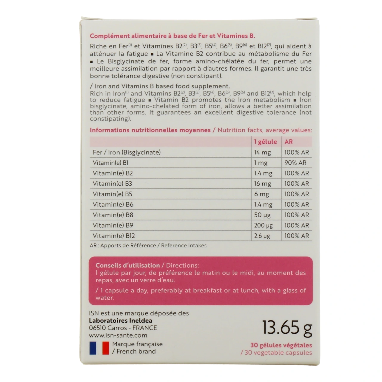 Ineldea Suplefer Supplémentation en Fer - Vue 3