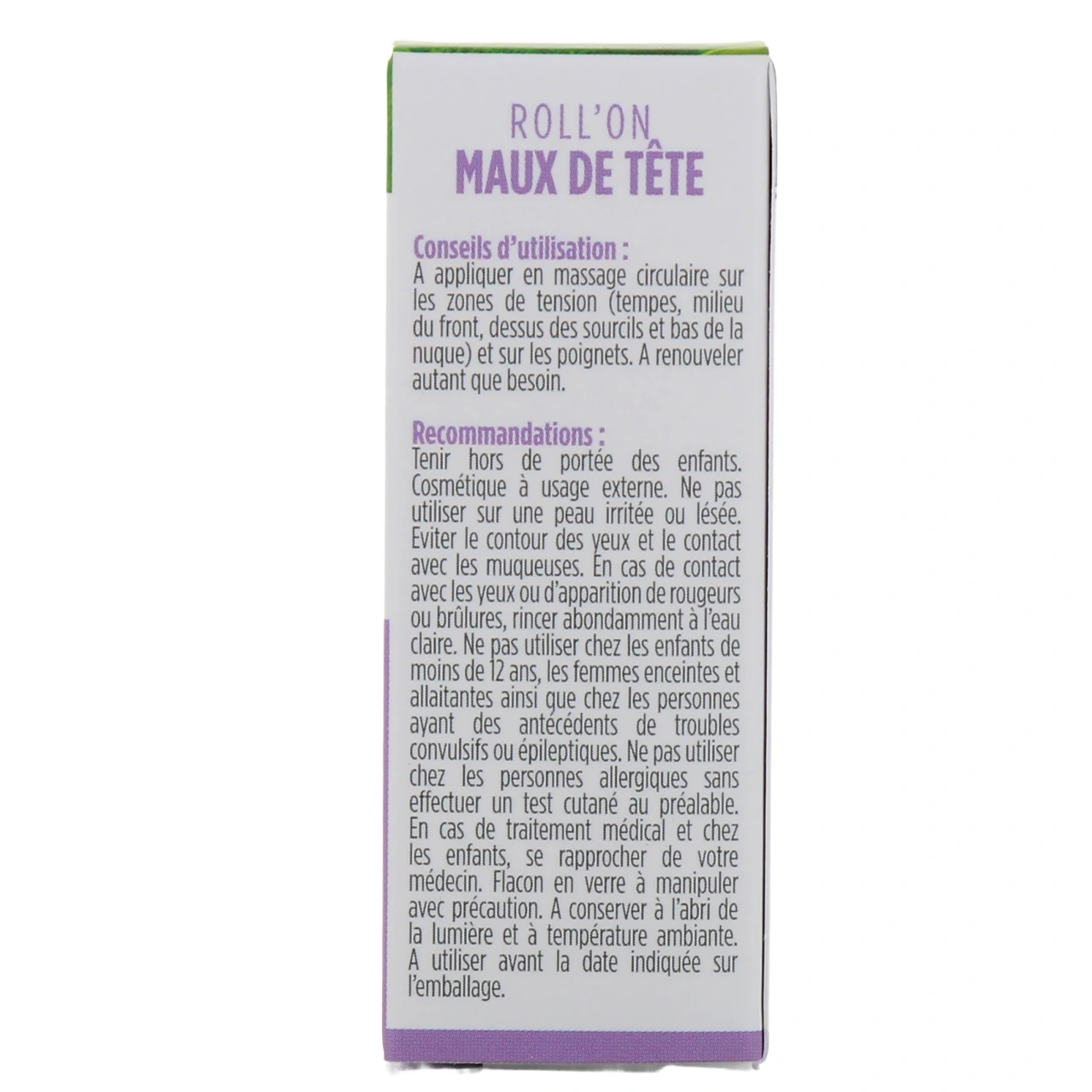Olioseptil Roll-On Maux de Tête - Vue 3