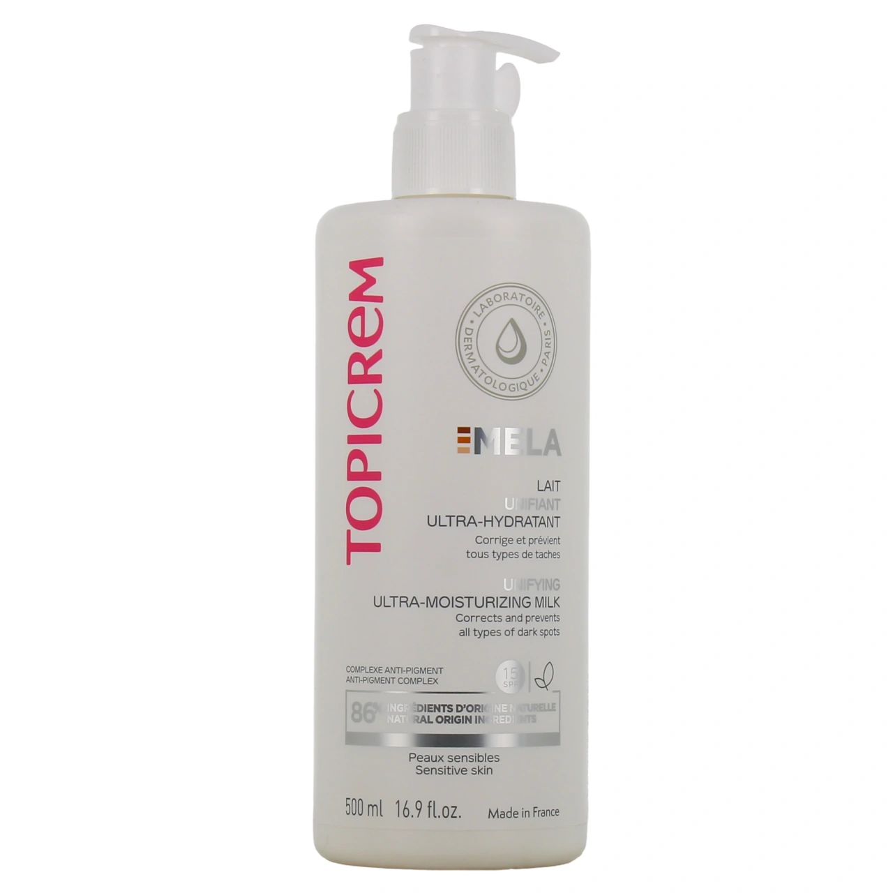 Topicrem Mela Lait Unifiant Ultra-Hydratant SPF 15 - Vue 5