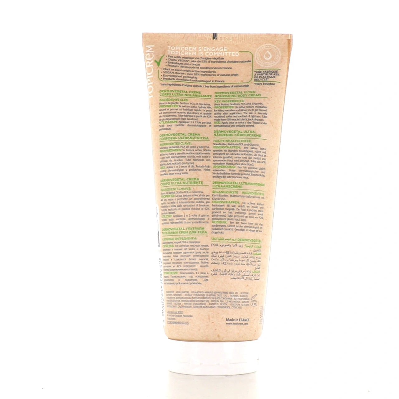 Topicrem Dermo Végétal Crème Corps Ultra-Nourrissante - Vue 2