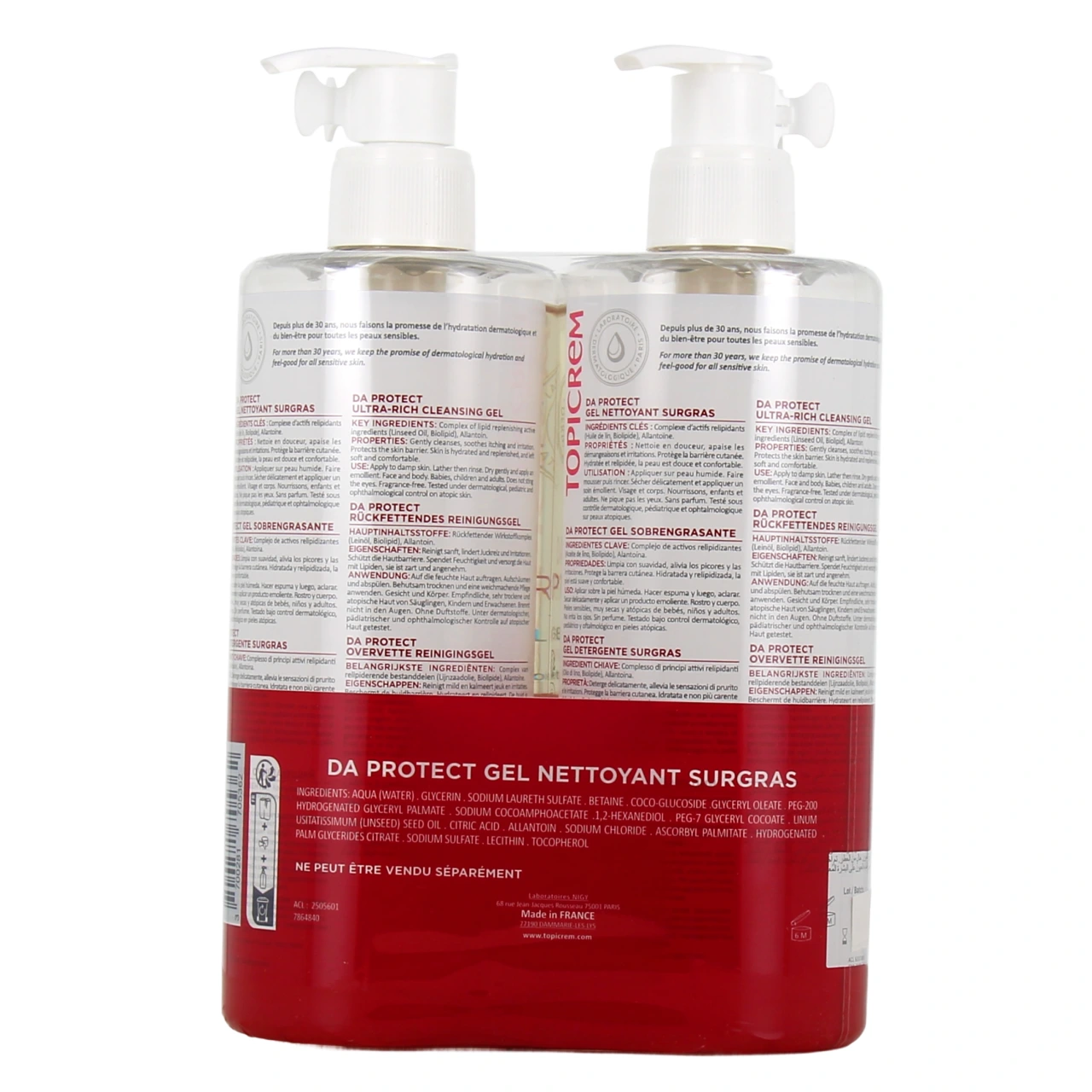 Topicrem DA Protect Gel Nettoyant Surgras - Vue 6