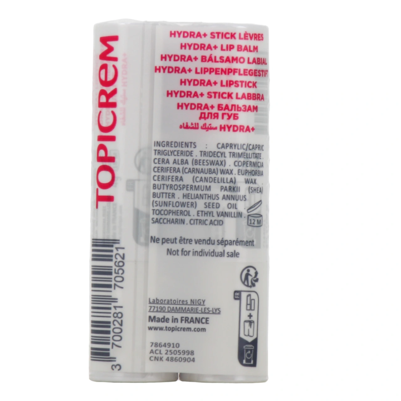 Topicrem Les Essentiels Ultra-hydratant Stick à lèvres - Vue 5