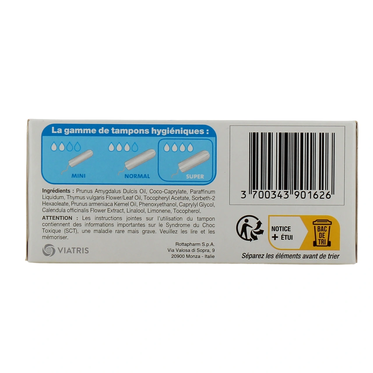 Saugella Cotton Touch Tampons Hygiéniques - Vue 3