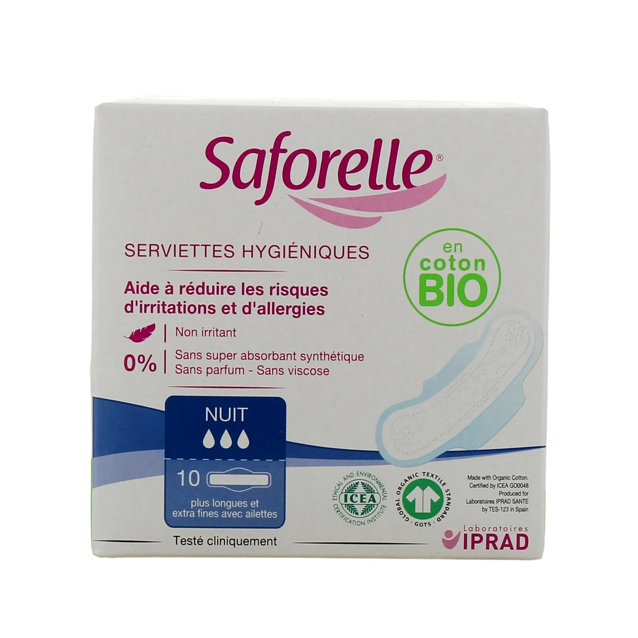 Saforelle Serviettes Hygiéniques Nuit - Vue 2