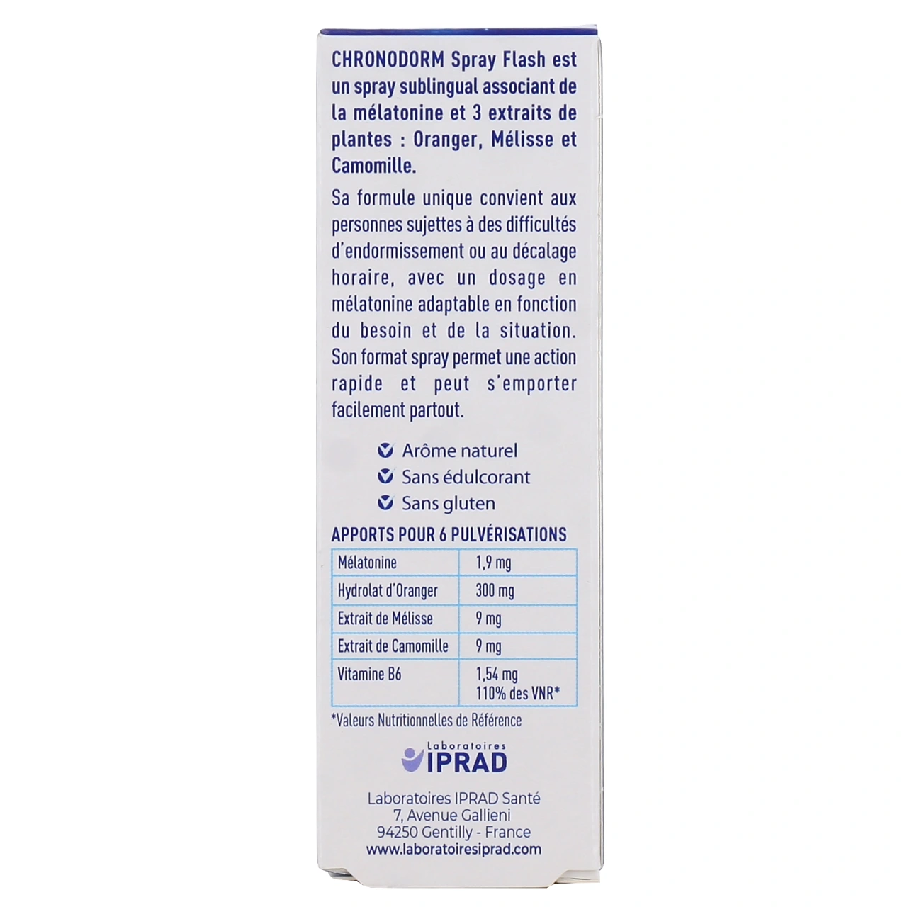 Chronodorm Flash Mélatonine Spray Sublingual - Vue 3