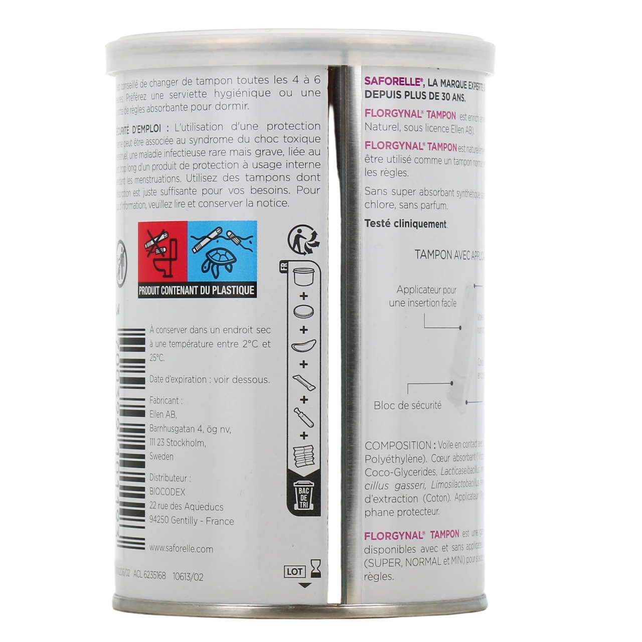 Florgynal Tampon Lactobacilles by Saforelle - Vue 3
