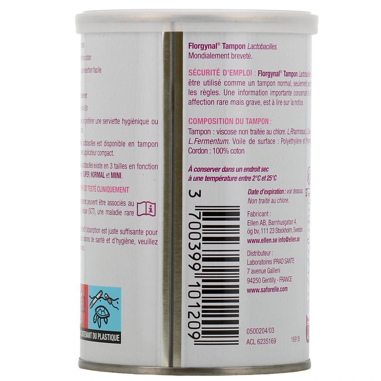 Florgynal Tampon Lactobacilles by Saforelle - Vue 18