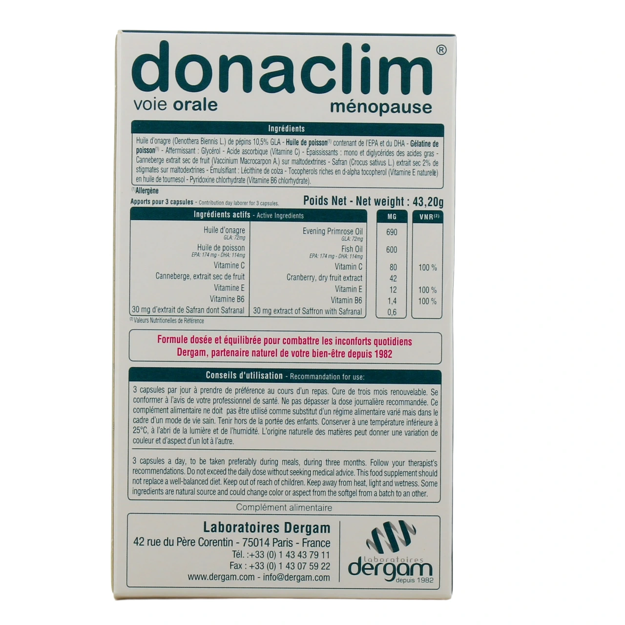Donaclim Ménopause - Vue 3