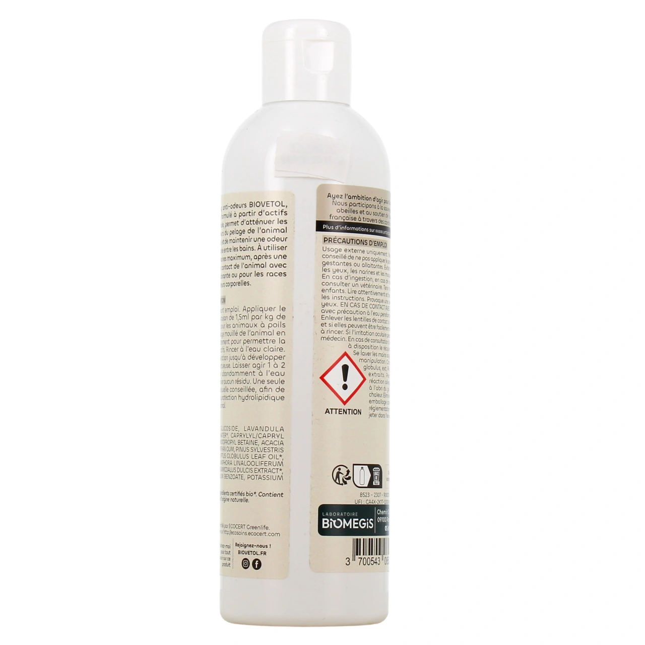 Biovetol Shampooing Anti-Odeurs Bio Chien & Chat - Vue 3
