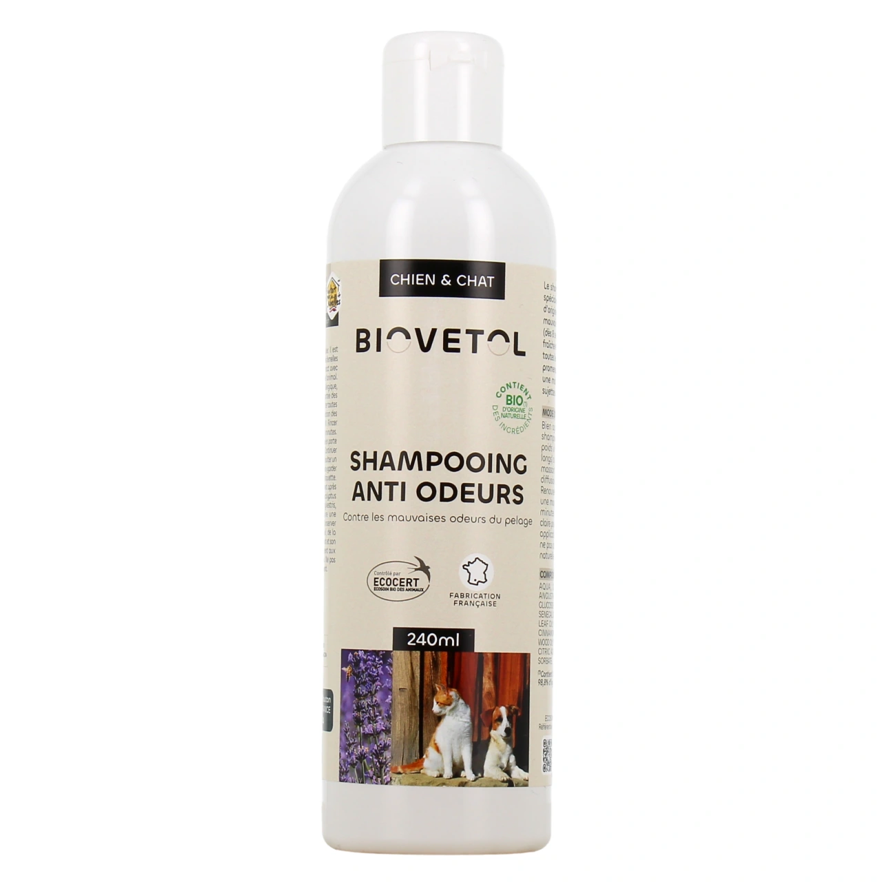 Biovetol Shampooing Anti-Odeurs Bio Chien & Chat - Vue 2