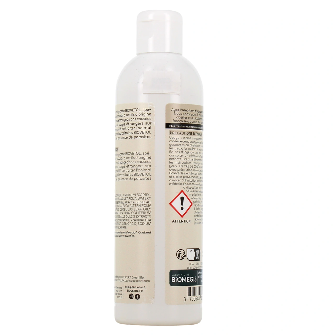 Biovetol Shampooing Anti Gratte Bio Chien & Chat - Vue 3