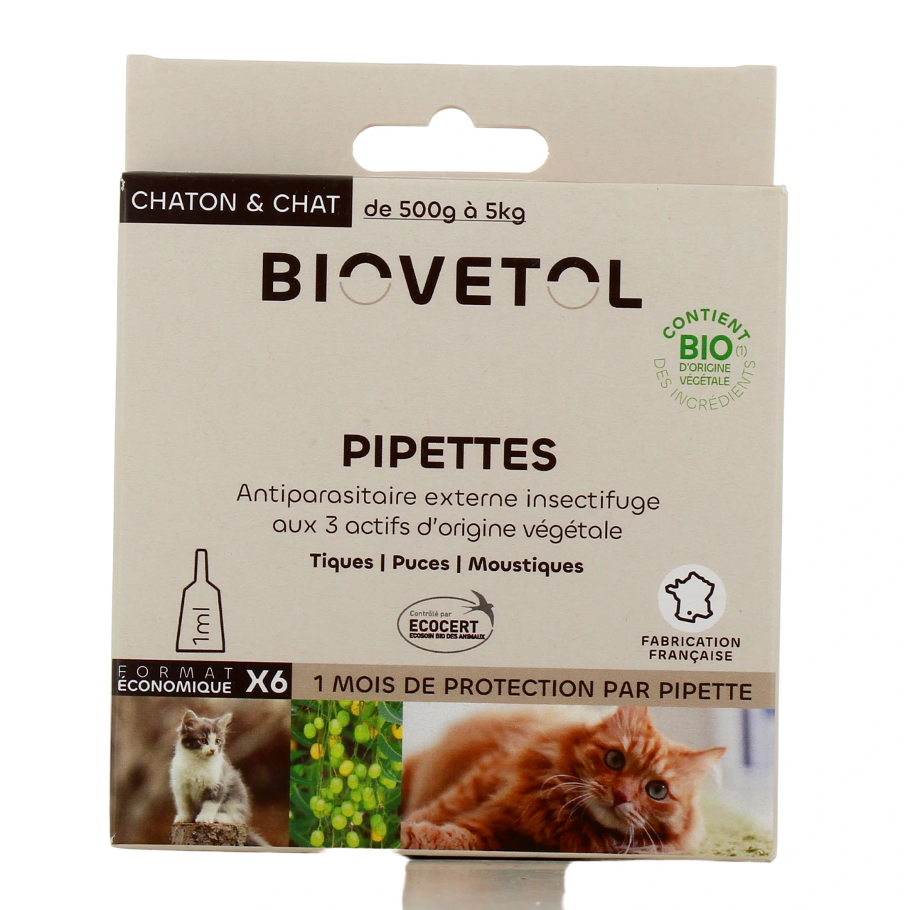 Biovetol Antiparasitaire Pipettes Chaton / Chat - Vue 8