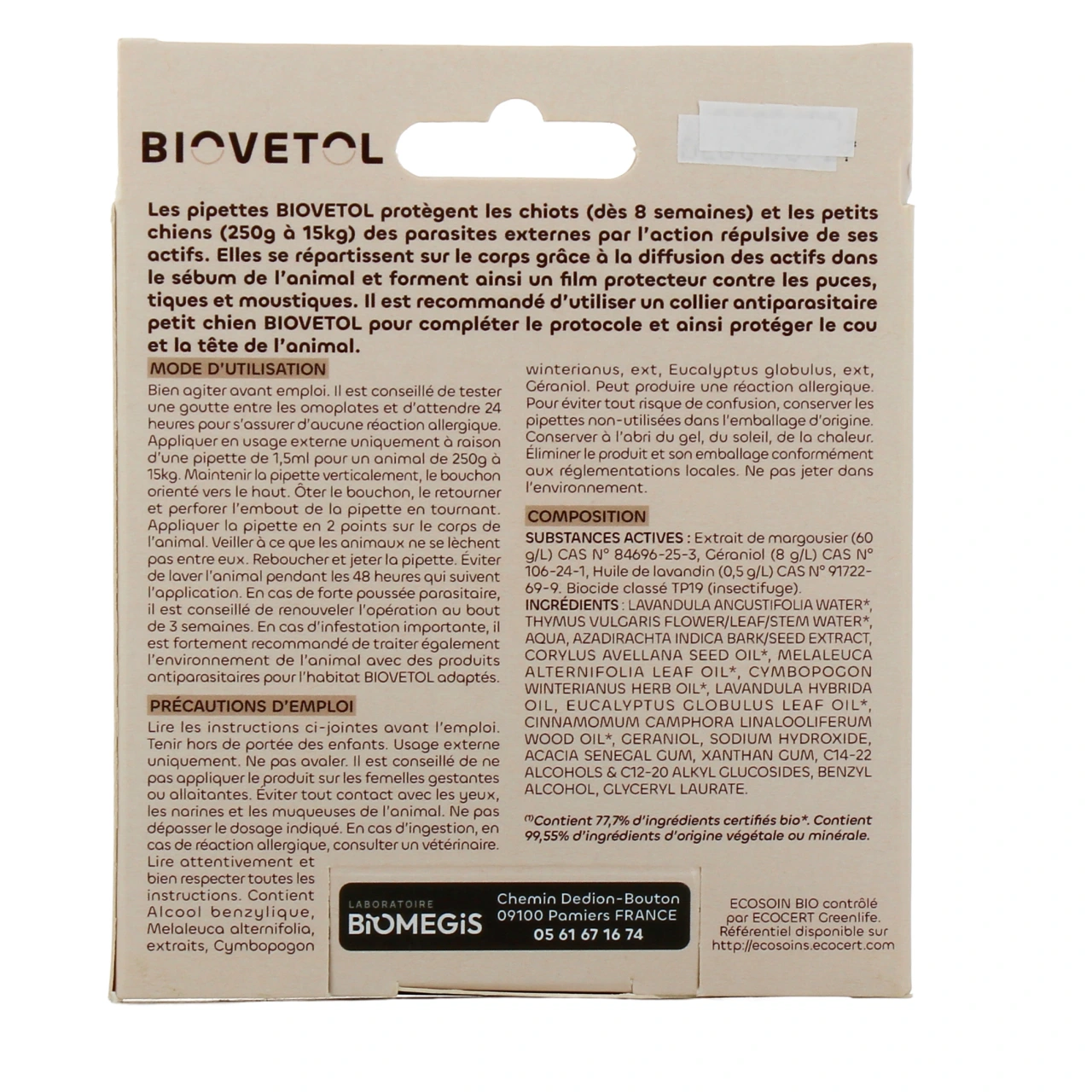 Biovetol Antiparasitaire Pipettes Chien - Vue 9