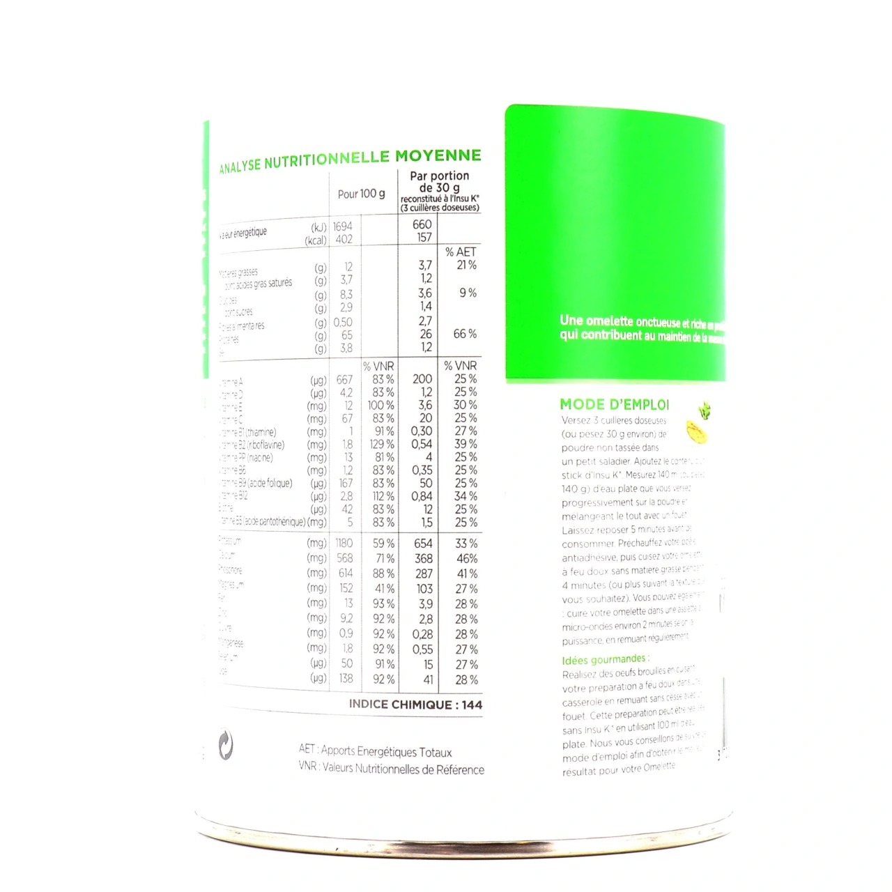 Insudiet Omelette Fromage Fines Herbes - Vue 2