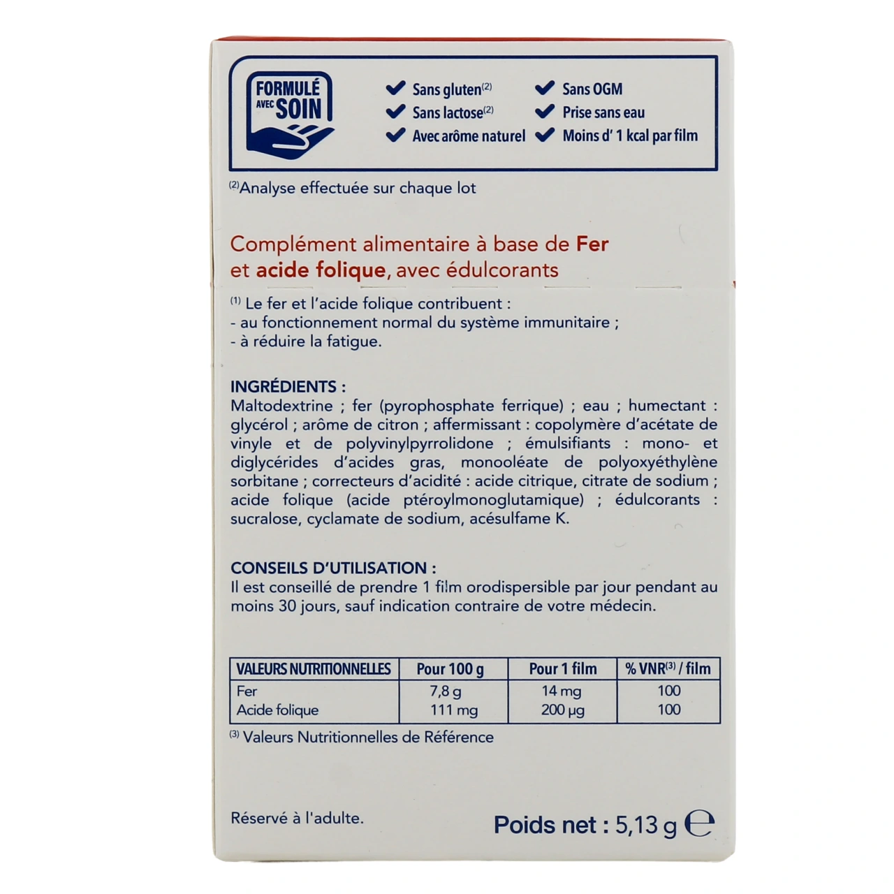 IBSA FilmTec Fer Immunité Fatigue - Vue 3