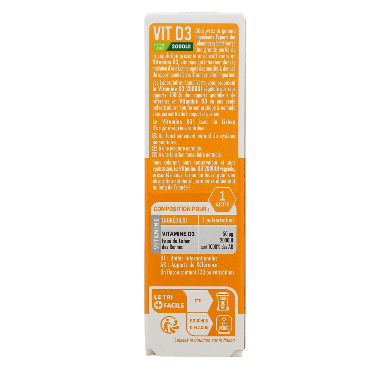 Santé Verte Vitamine D3 Végétale 2000 UI - Vue 3