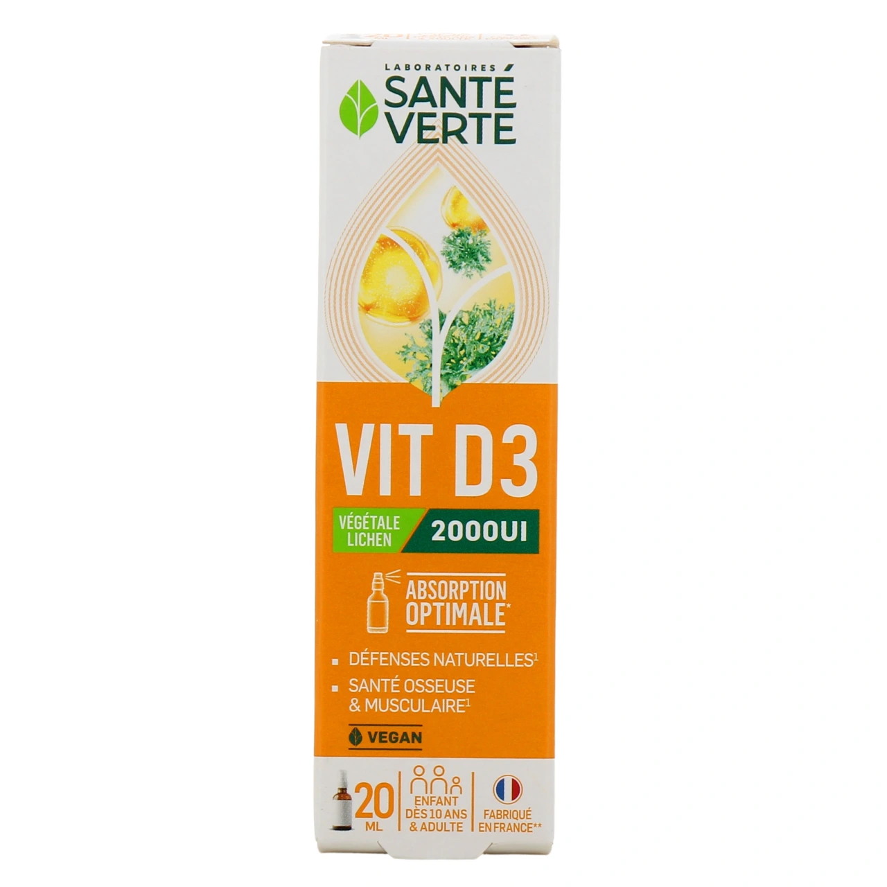 Santé Verte Vitamine D3 Végétale 2000 UI - Vue 2