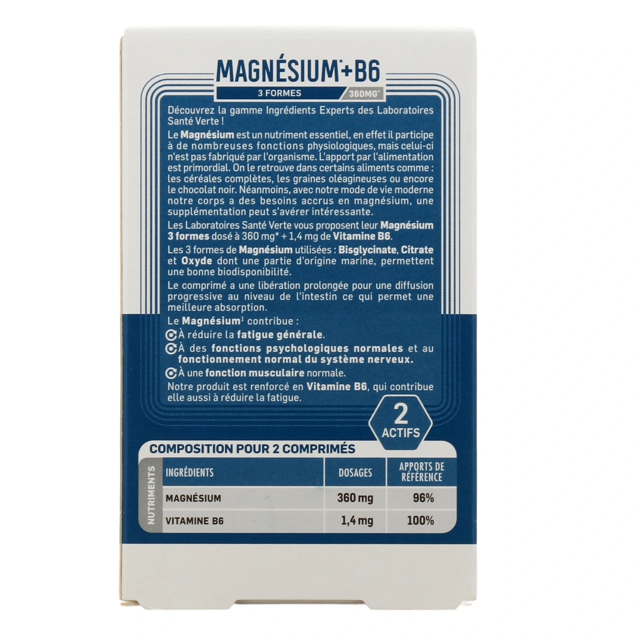 Santé Verte Magnésium + B6 - Vue 3