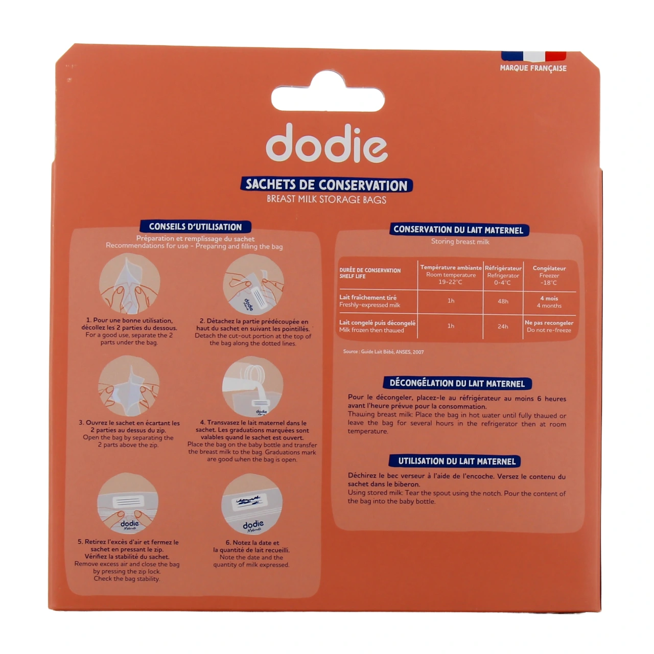 Dodie Allaitement sachets de conservation - Vue 3