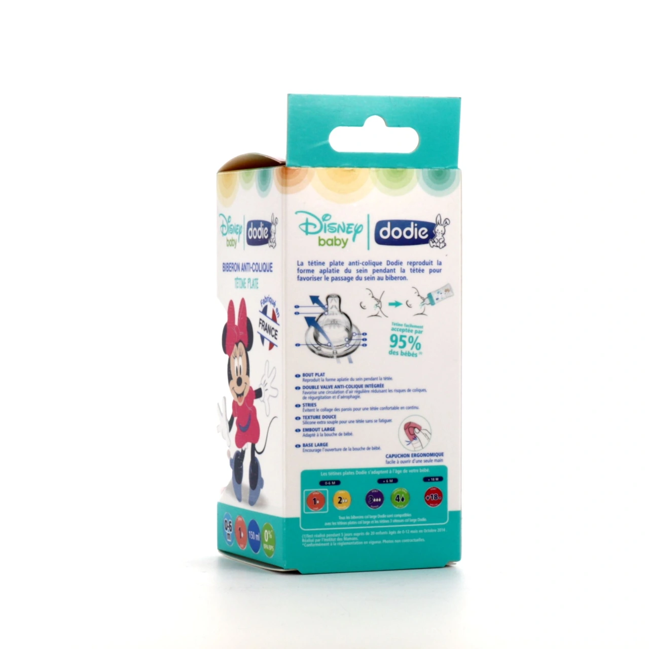 Dodie Biberon Tétine Plate Anti-Colique - Vue 7
