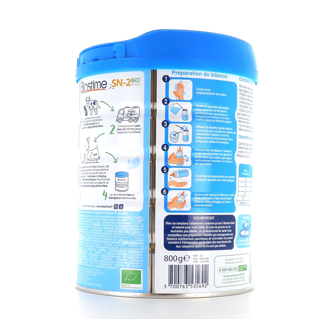 Biostime Lait en Poudre Bio 1er Age - Vue 2