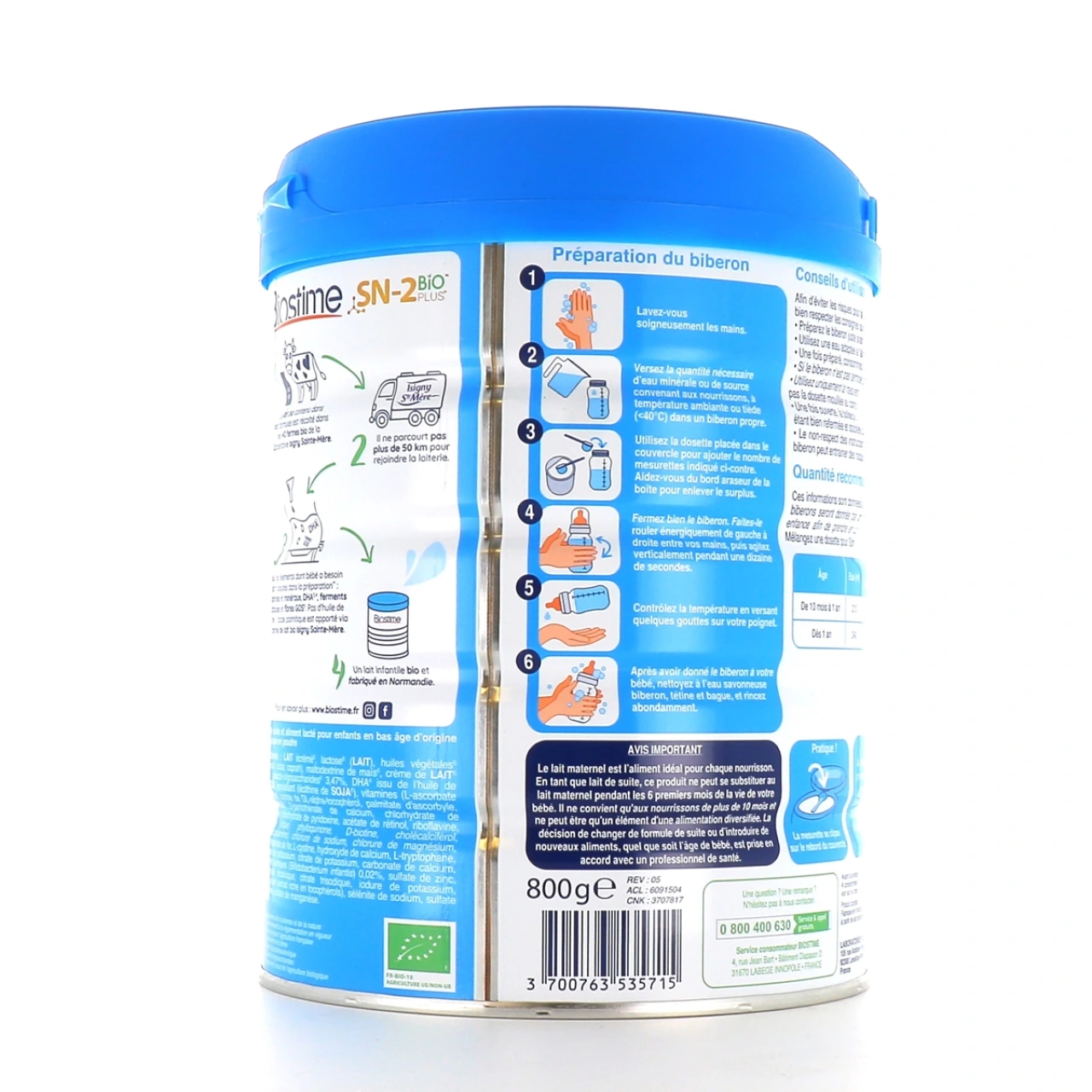 Biostime Lait en Poudre Bio 3eme âge - Vue 2
