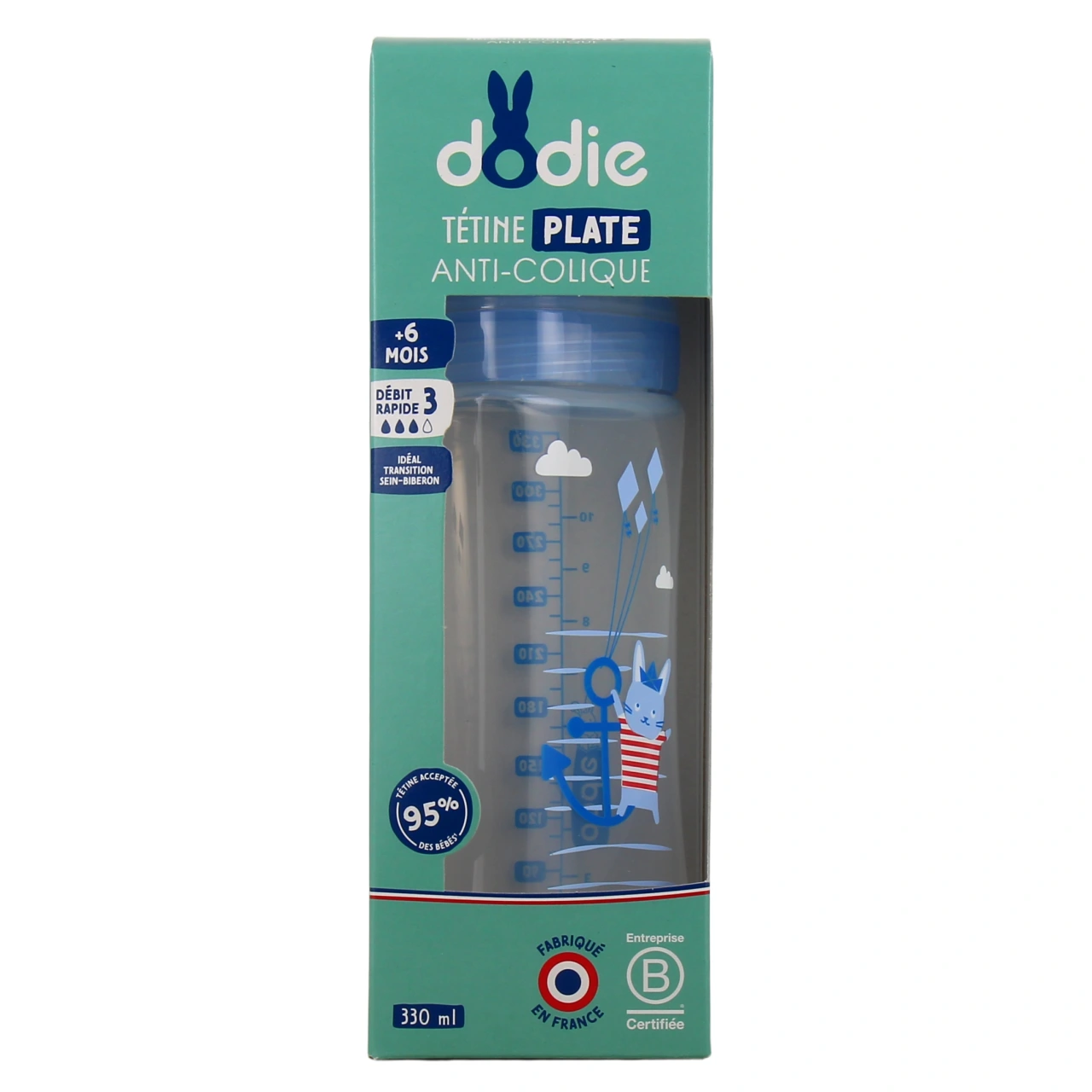 Dodie Biberon Tétine Plate Anti-Colique - Vue 10