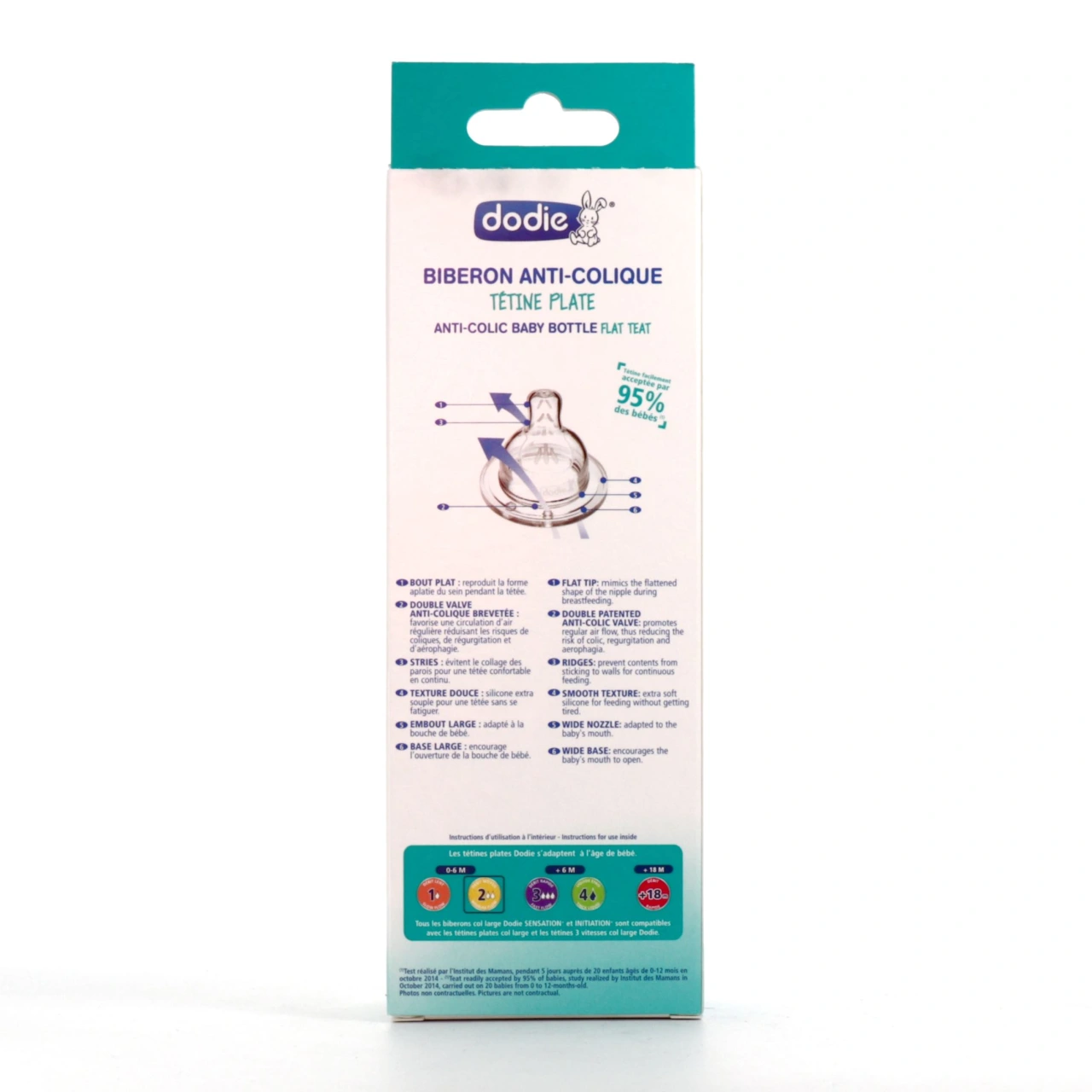 Dodie Biberon Verre Anti-Colique 0-6 mois - Vue 9
